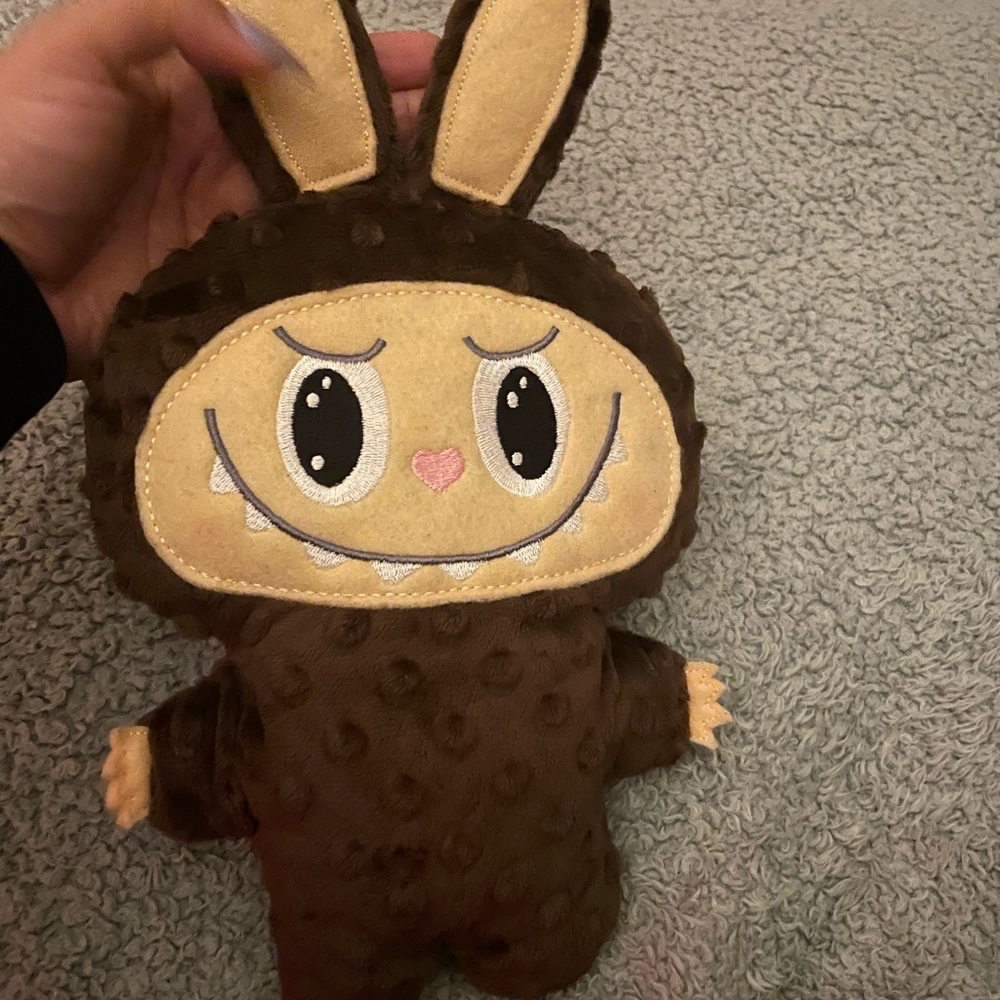 Brown Plush Monster Toy